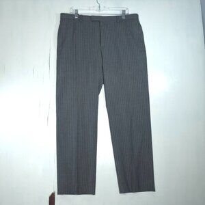 Banana Republic Gray Pin Striped Dress Pants 35/34 Men's Office Professional